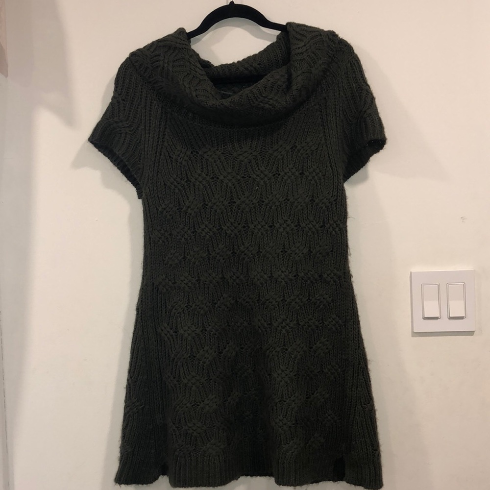 Olive Green Knit Dress